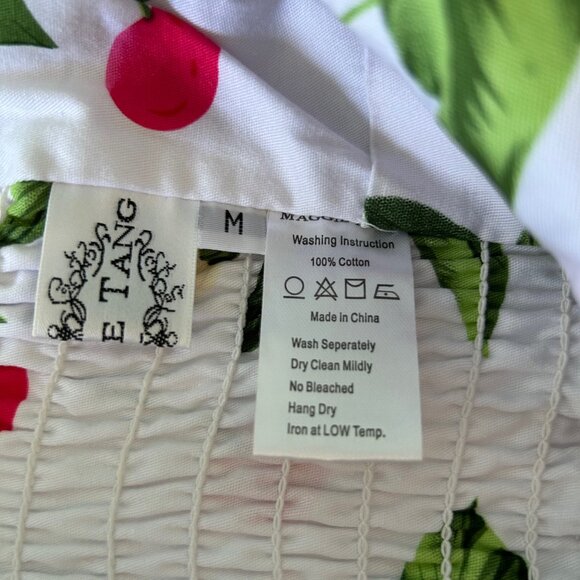 Maggie Tang cherry pattern dress Medium NWOT - Picture 3 of 5